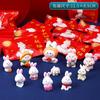 Миниатюрная модель кролика Мини-фигурка кролика Настольный садовый ландшафтный орнамент Ремесло из смолы Пасхальный милый декор для дома и офиса Supp