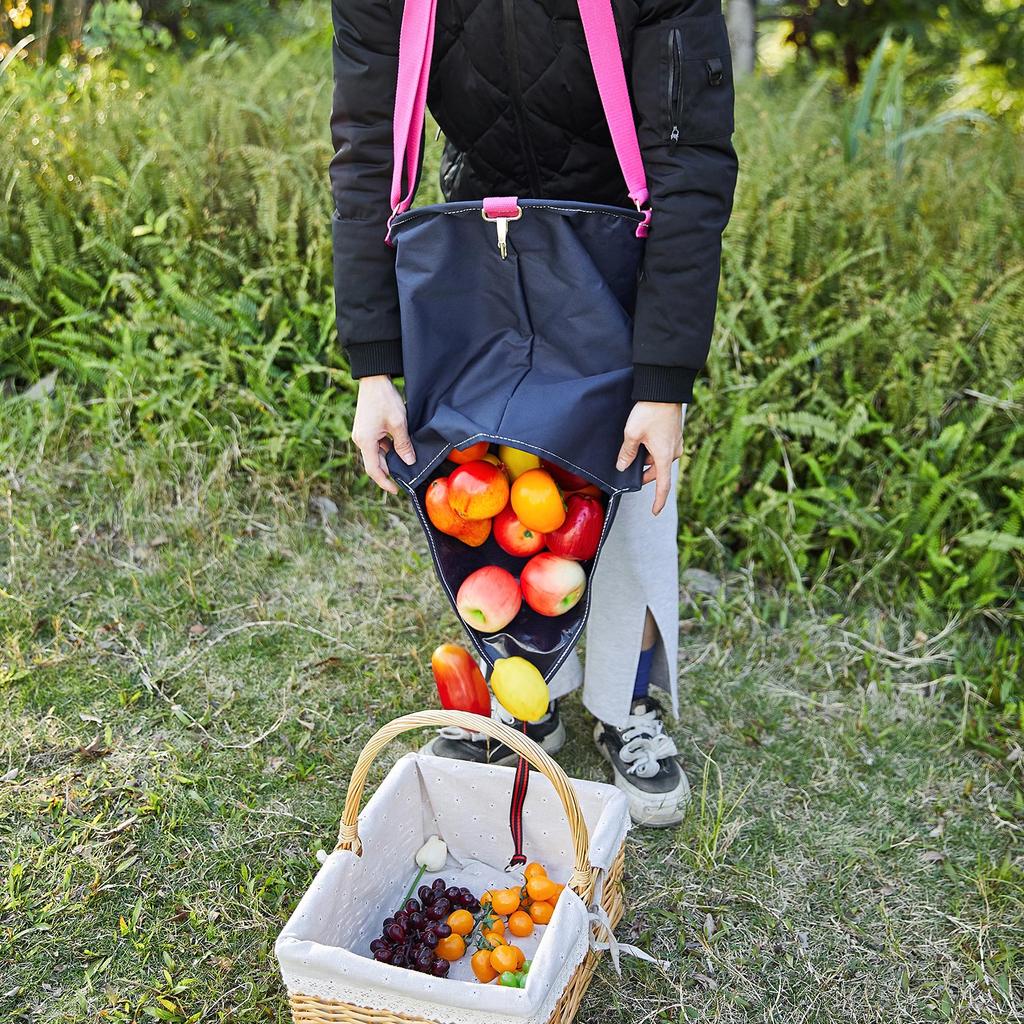 Большая сумка для сбора урожая фруктов, садовый фартук, сумка для хранения, сумка для сада на открытом воздухе, фермы, сада, простая в использовании