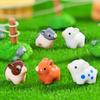 10-100 шт. Мини-фигурка поросенка, смоляные украшения, миниатюрная модель, статуэтка мини-животного, украшение для бонсай, садовый DIY, кукольный домик, декор для дома
