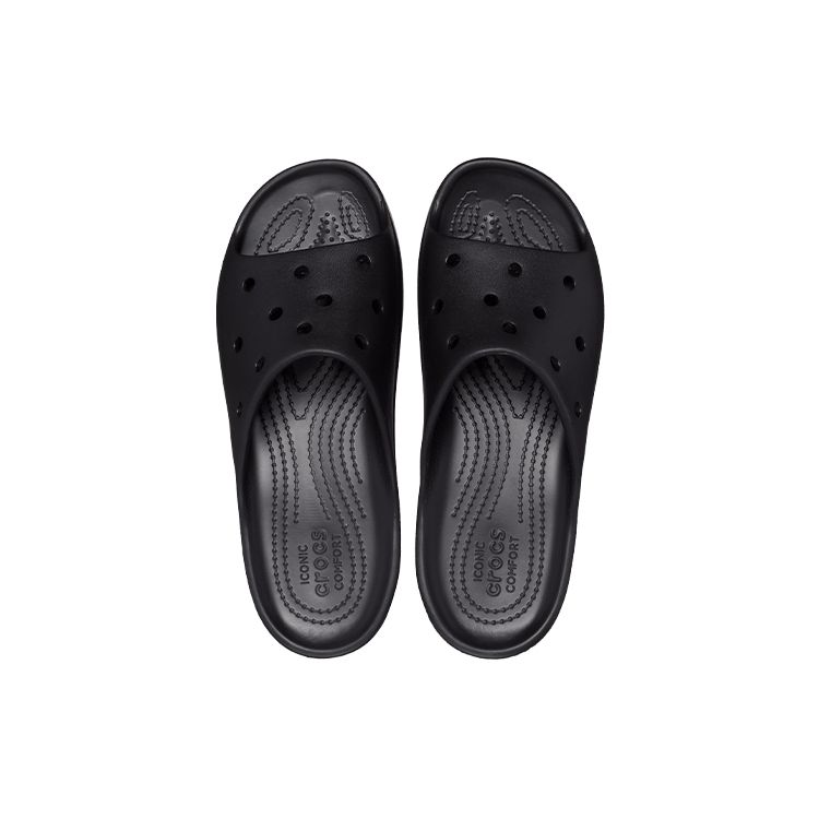 Crocs Классические облачные спортивные шлепанцы на одном ремешке Женские шлепанцы Черный 208180-001