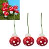 40PCS Mushroom Miniature Decoration Plastic Mushroom Pot Micro Landscape Decoration