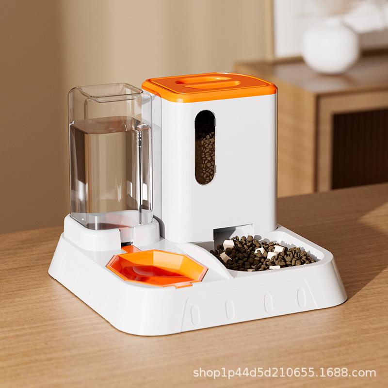 Automatic Pet Fountain & Feeder - Keeps Cats & Dogs Hydrated Without Wetting Mouth