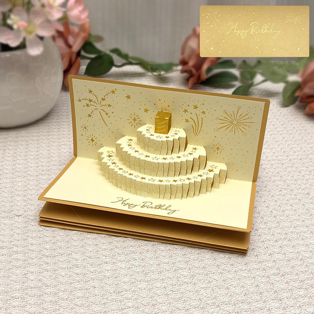 Folding Birthday Red Envelope 6 Card Slots Lucky Money Envelope Gift Giving