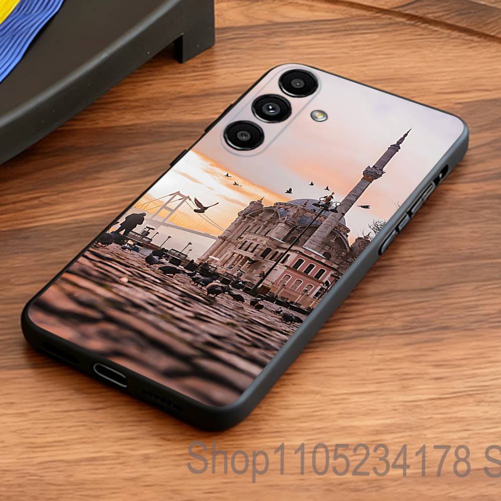 Турция Стамбул Пейзаж Чехол для телефона для Samsung S24 S22 S25 Ultra S9 S20 FE S23 Plus S10 S21 Ударопрочный Чехол Funda