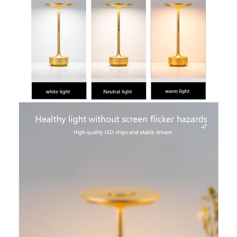 ED зарядка металлическая настольная лампа прикроватная лампа высокого класса окружающий свет бар ресторан настольное украшение настольная лампа