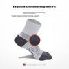 TFO DuPont Coolmax Outdoor Five-Toe Socks, Hiking Quick-Dry Sports Running Socks 2202434, Men's Light Gray