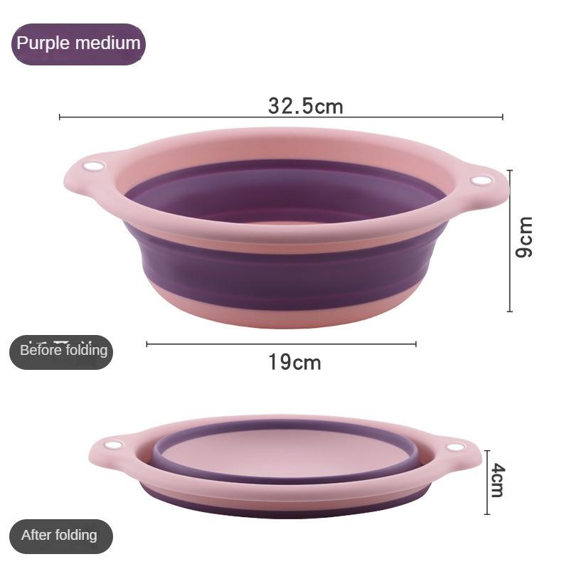Plastic Folding Basins Portable Laundry Basin Wash Basins Folding Laundry Tub Adult Baby Bath Basin Sink Kitchen Accessories