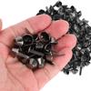 200Pcs Flat Feet Studs Gun Black DIY Leather Luggage Bags Handbags Craft Accessories 12mm