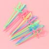 40Pcs Mixed Color Plastic Epee Buffet Sticks For Fruits Cocktail Snack Food Fork