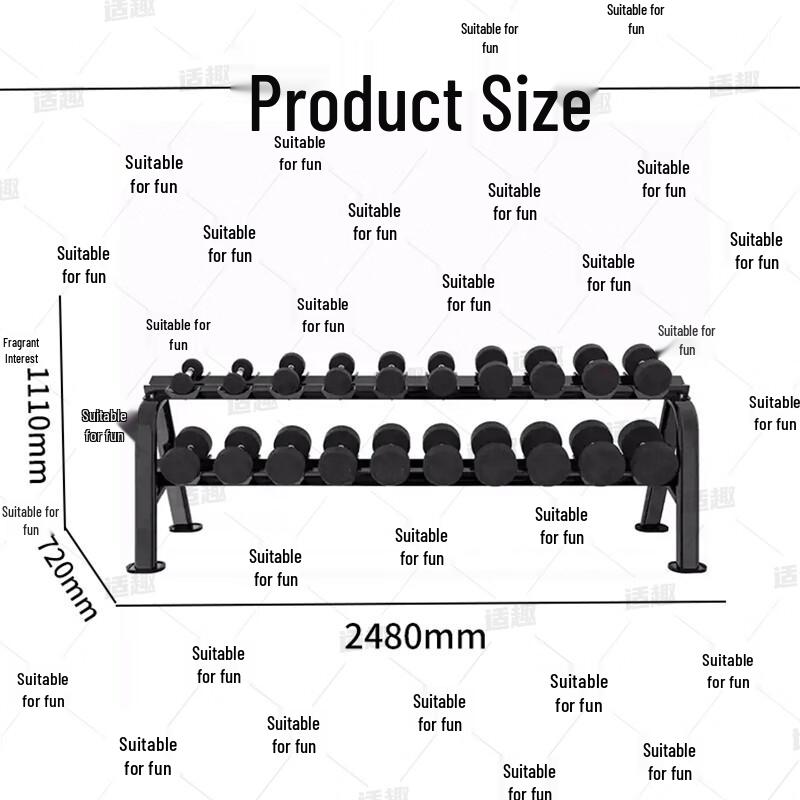 Multi-Tier Dumbbell Storage Rack
