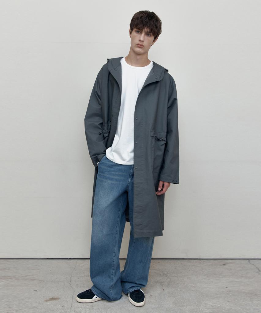 WEDNESDAY OASIS [Atelier Edition] Hayes String Hooded Field Jacket_Charcoal(Wcb6Ot01)