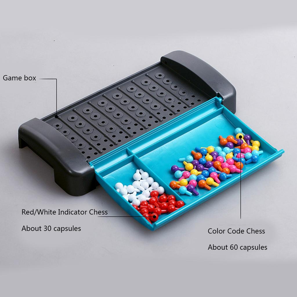 Code Breaking Puzzle Board Color Matching Brain Teasers Game Montessori Logic Educational Toy for Kids & Adults