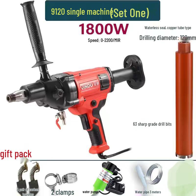Dual-Use High-Power Handheld & Desktop Concrete Core Drill Machine with Water & Electricity Options