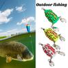 2.7CM/3.2G Mini Soft Frog Lure with Weedless Hook Spinner Blade PVC Artificial Frog Bait Saltwater Freshwater Bass Snakehead Fishing Accessories