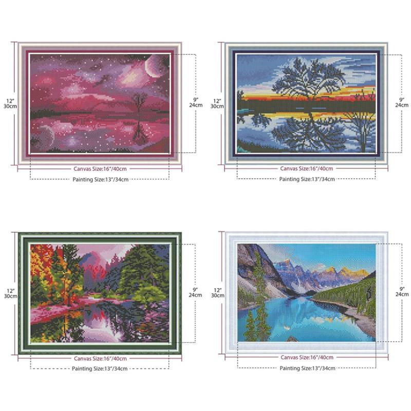 Diy5D Diamond Painting Landscape Combination Kit Source Bright Diamond Oil Painting