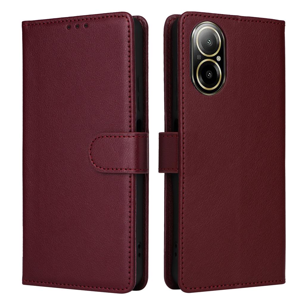 Для Realme C67 4G/12 Lite 4G Чехол Кошелек Подставка Вид PU Кожа Чехол для телефона с ремешком на запястье