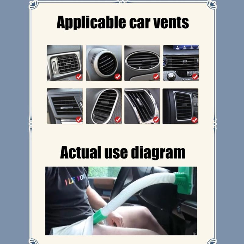 Летний универсальный удлинитель для кондиционера, охлаждающий шланг для мужчин, охладитель для автомобильного кондиционера, вентиляционные отверстия