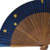Painted Made In Karaki Medium Large and Short Navy Pearl Firefly Fan, High-quality Fan, Scented, Japan, Carving, Fabric, Fabric, 22.5cm