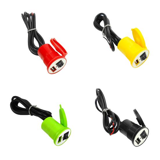Водонепроницаемый USB-переключатель порта зарядного устройства для мотоцикла для мобильного телефона