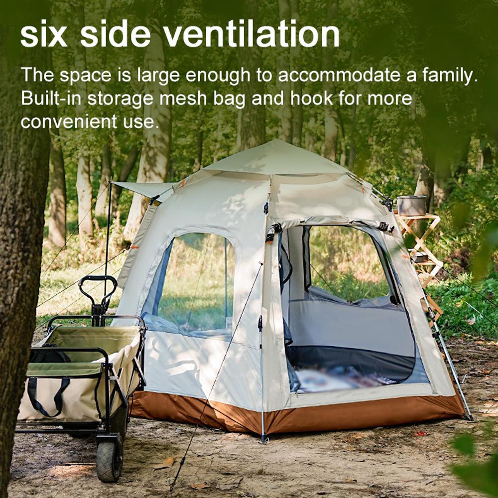 Автоматическая быстро открывающаяся палатка для кемпинга, пикника, водонепроницаемая, солнцезащитная, семейная, мгновенная