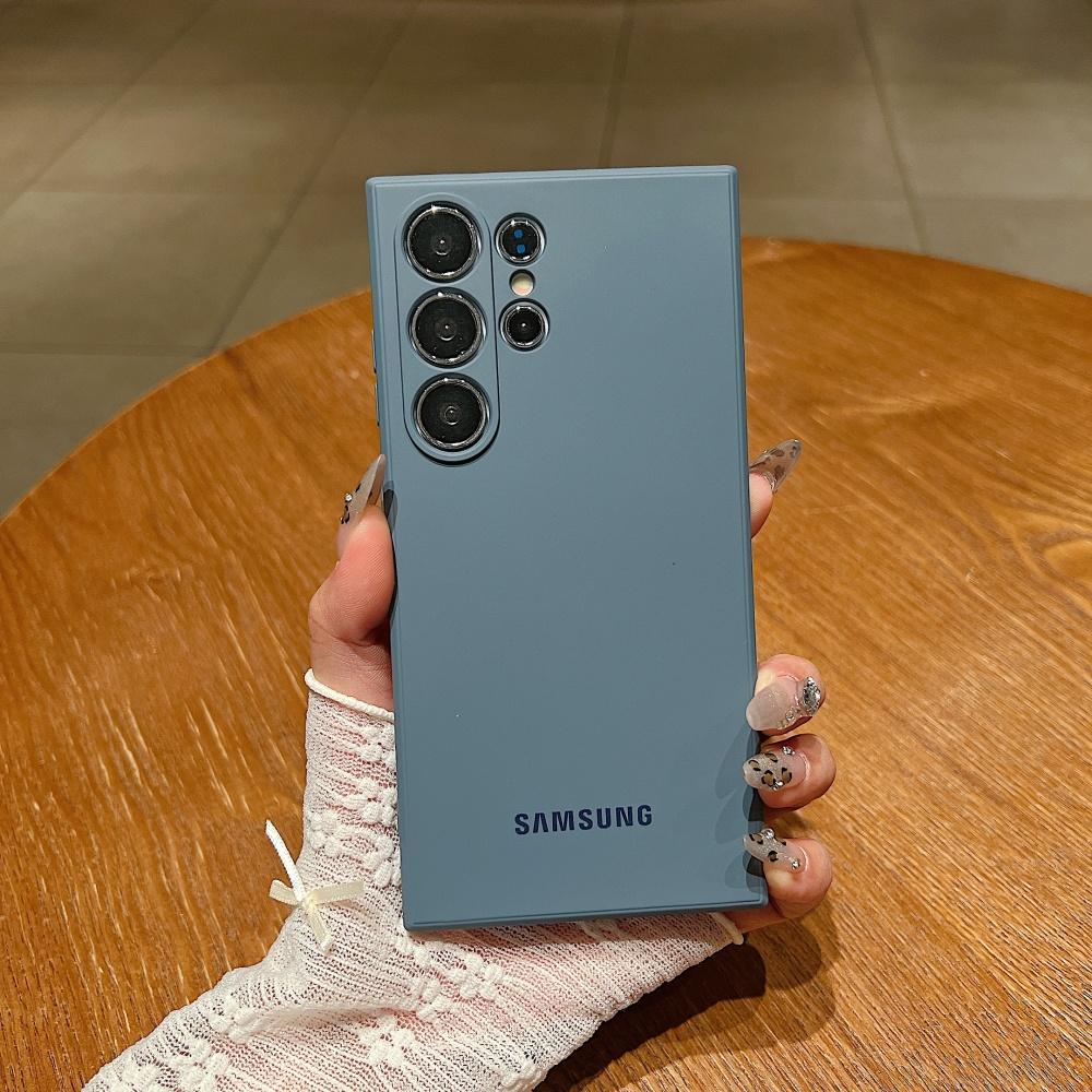 Официальный противоударный мягкий чехол из жидкого силикона для Samsung Galaxy S25 S24 S26 S22 S23 Ultra Plus S25 FE, чехол-защита однотонный