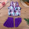 3Pcs/Set Girls Swimwear Tops Bottoms Skirt Baby Bikinis Kids Bathing Swim Suit Swimsuit Beachwear