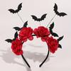 Spider Web Witch Hairband Black Artificial Flowers Party Role-playing Accessory  Costume Party