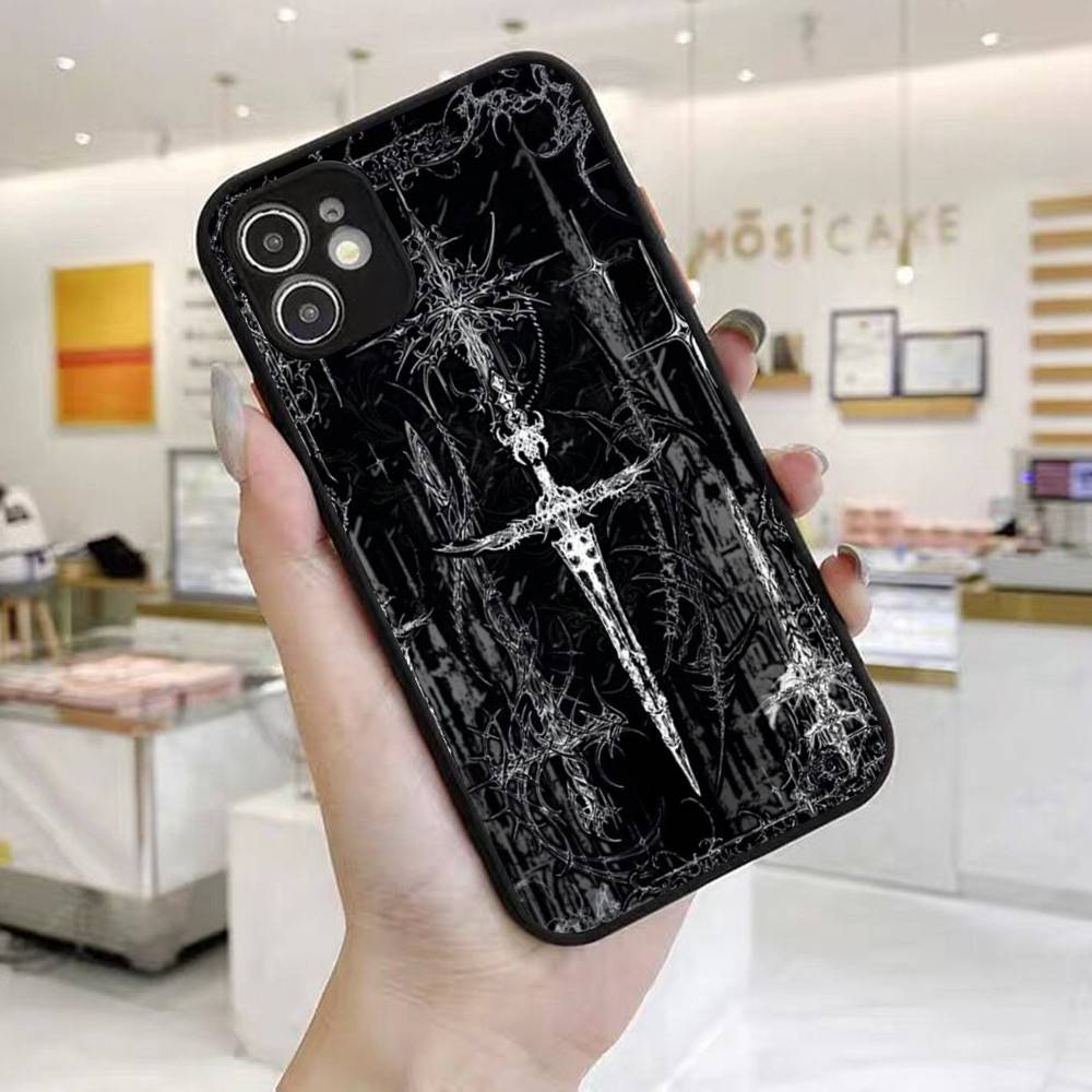 Готический Кокетливый Киберсигилизм Чехол для Телефона Для IPhone 16 15 14 X XR XS 7 8 Plus 11 12 13 Pro MAX 13mini Матовый Ударопрочный Чехол