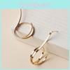 Metal Alloy Circle Earrings For Women Fashionable Geometric Design Gift For Occasions