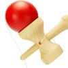 Kids' Size Spin Gear Easy Kendama, Professionally Designed, Lightweight Ball and Large Plate for Easy Loading (Solid Wood, Unpainted)