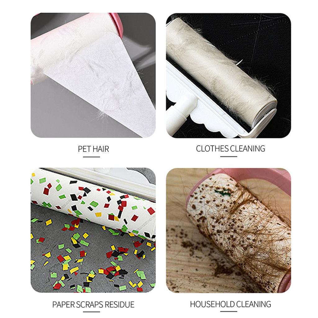 Adhesive Roller Paper Adhesive, Detachable Paper Replacement Paper Core, 8pcs