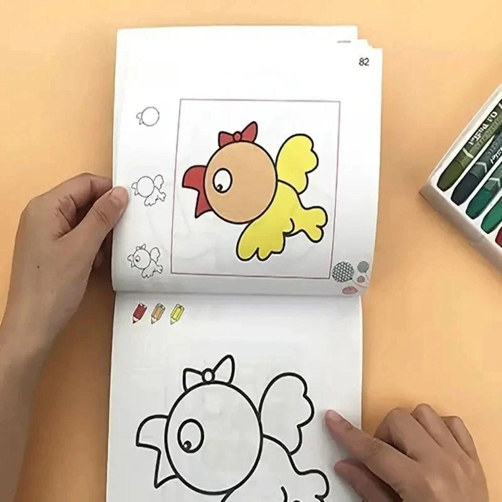 160 страниц обучающая книга по граффити для рисования мультфильмы Монтессори игрушки для рисования раскраска для детей