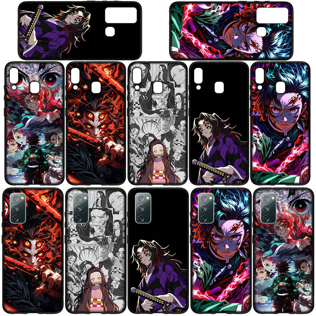 for Motorola Moto Edge 70 60 50 G54 G86 Samsung Galaxy S25 iPhone 17 16 15 Redmi Note 14 13 Pro Max Phone Case Demon Slayer Kamado Tanjiro Kokushibo
