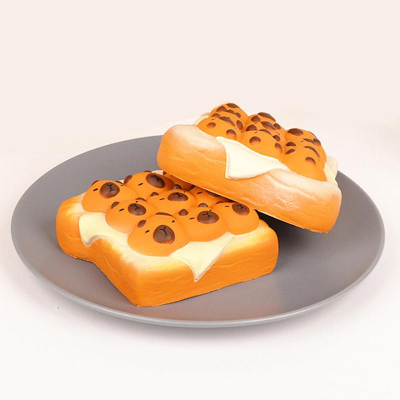 Игрушка-хлеб-тост капибара, медленно растущая игрушка-пузырь, сжимаемая игрушка-снятие стресса, мягкая игрушка, детский подарок на рождественскую вечеринку
