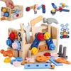 Игрушка для плотника TYORORO, ролевая игра, плотник, сборка своими руками, отвертка, отвертка с молотком, игрушка для ролевых игр, деревянный ящик для инструментов, многофункциональный