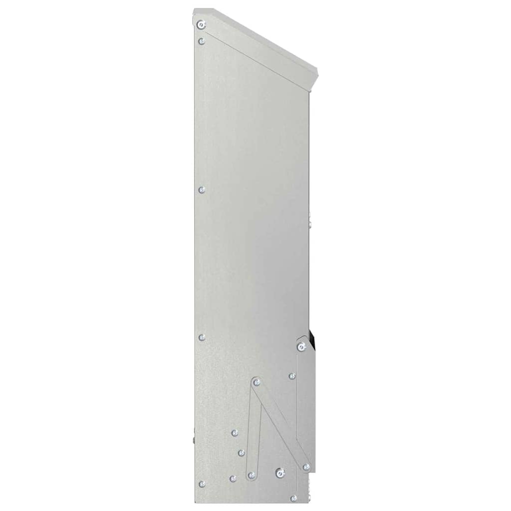 Chicken Feeder Silver 13 x 12 x 51 cm Galvanized Steel
