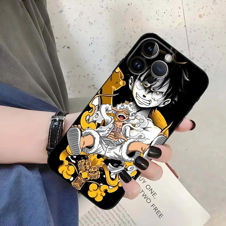 Anime One Piece Luffy Case for Apple iPhone 11 13 Pro SE 15 14 XR 16e 8 Plus XS X 16Pro Max 12 Mini 7 6s Soft Cover