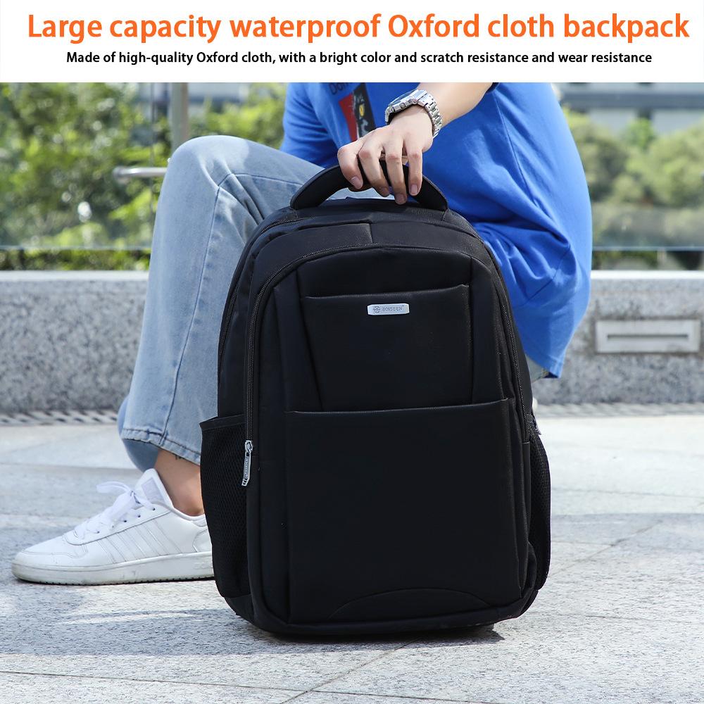 Мужская мода многофункциональный водонепроницаемый рюкзак для ноутбука с двумя плечами, дорожная сумка для отдыха на открытом воздухе, молодежная черная школьная сумка