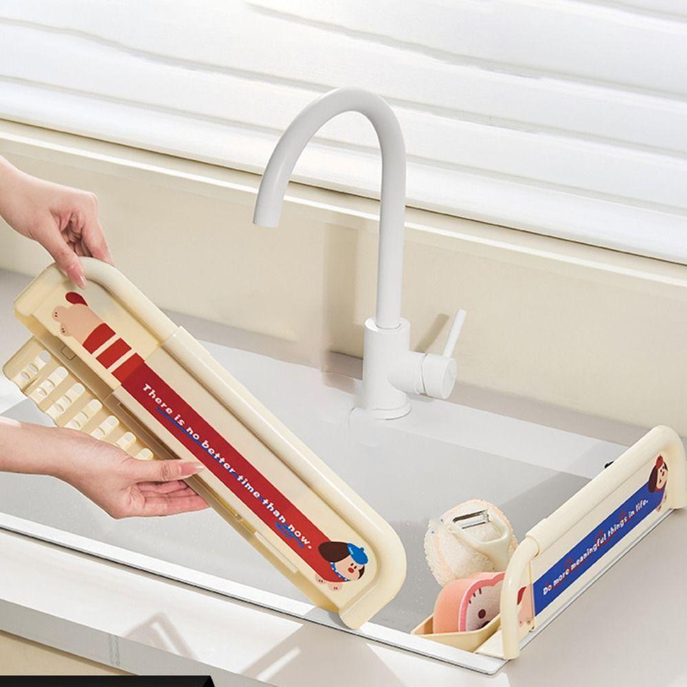 Adjustable Kitchen Water Baffle Anti-dirty Washbasin Guard Baffle Cooktop