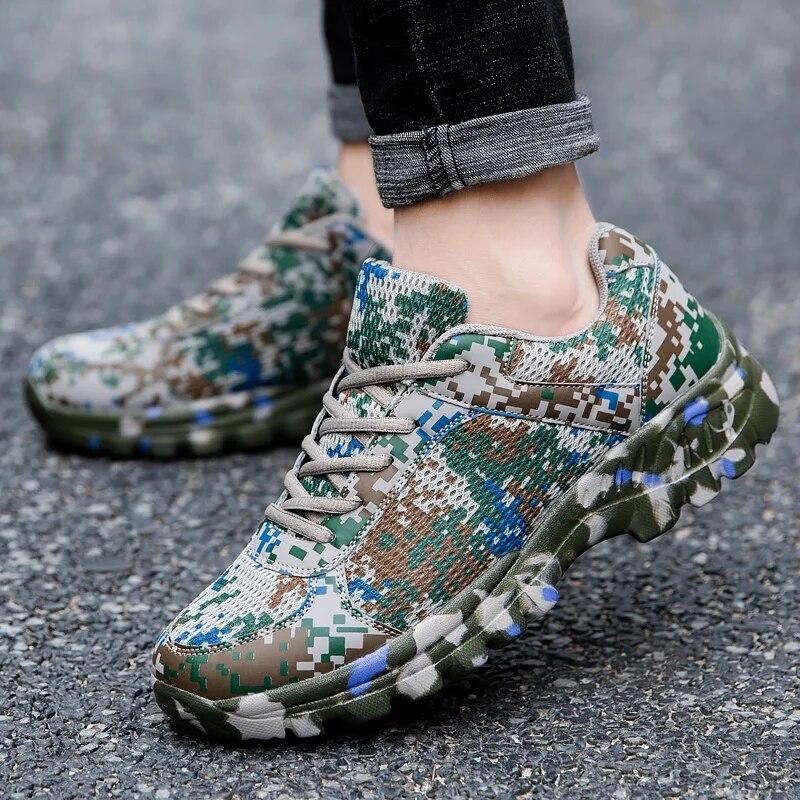 Новейшая мужская походная обувь, уличные легкие камуфляжные кроссовки для туризма, пешего туризма, альпинизма, мужские треккинговые кроссовки, тактическая обувь