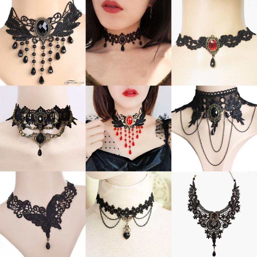 Sexy Clavicular Chain Lace Jewelry Accessories Fashion Lace Collar Gift
