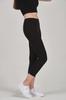 Женские леггинсы больших размеров, черные хлопковые колготки длины капри