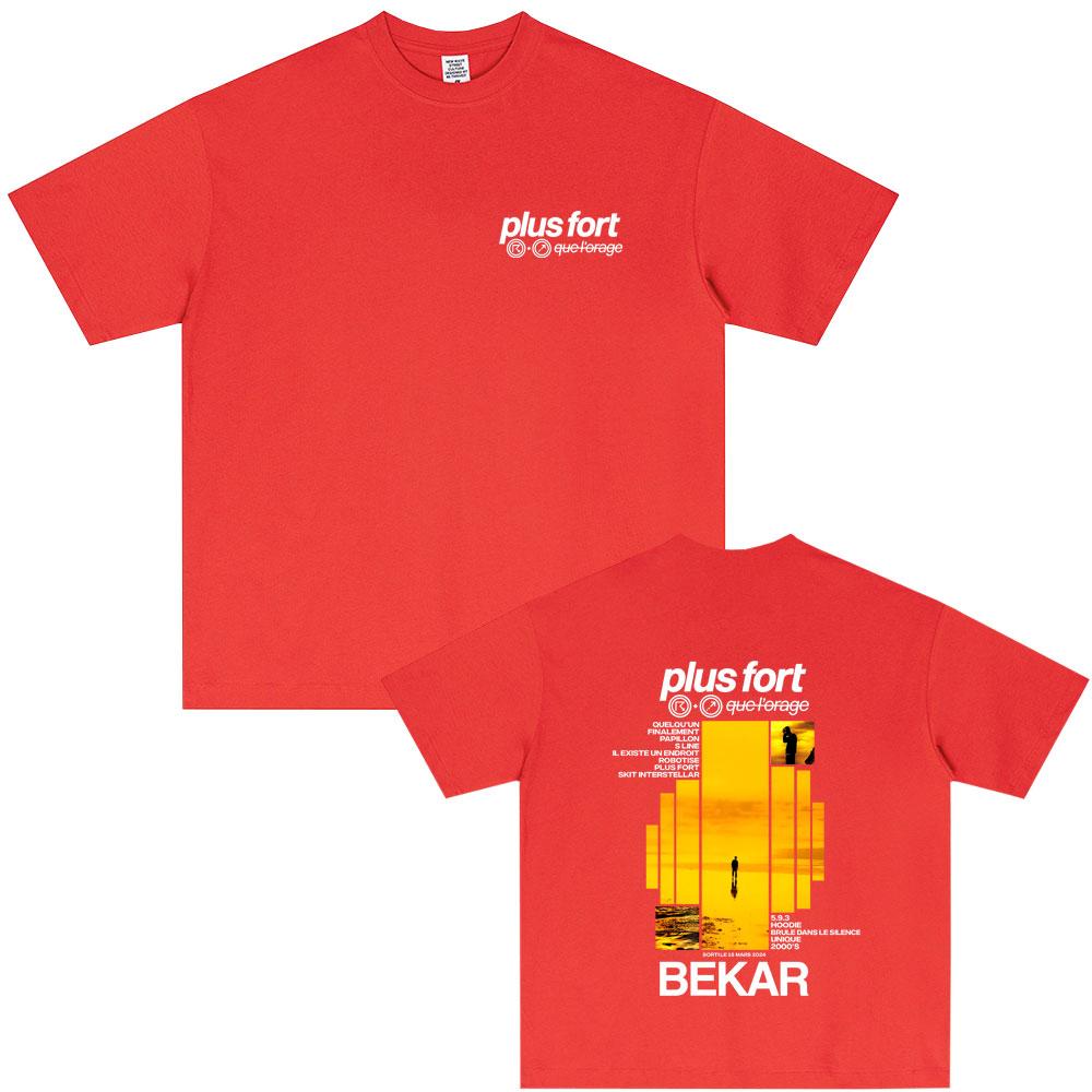 Rapper Bekar Plus Fort Album Graphic Tshirt Unisex Women Hip Hop Fashion Pop Music Tshirt Unsiex High Quality Soft Cotton T Shirts
