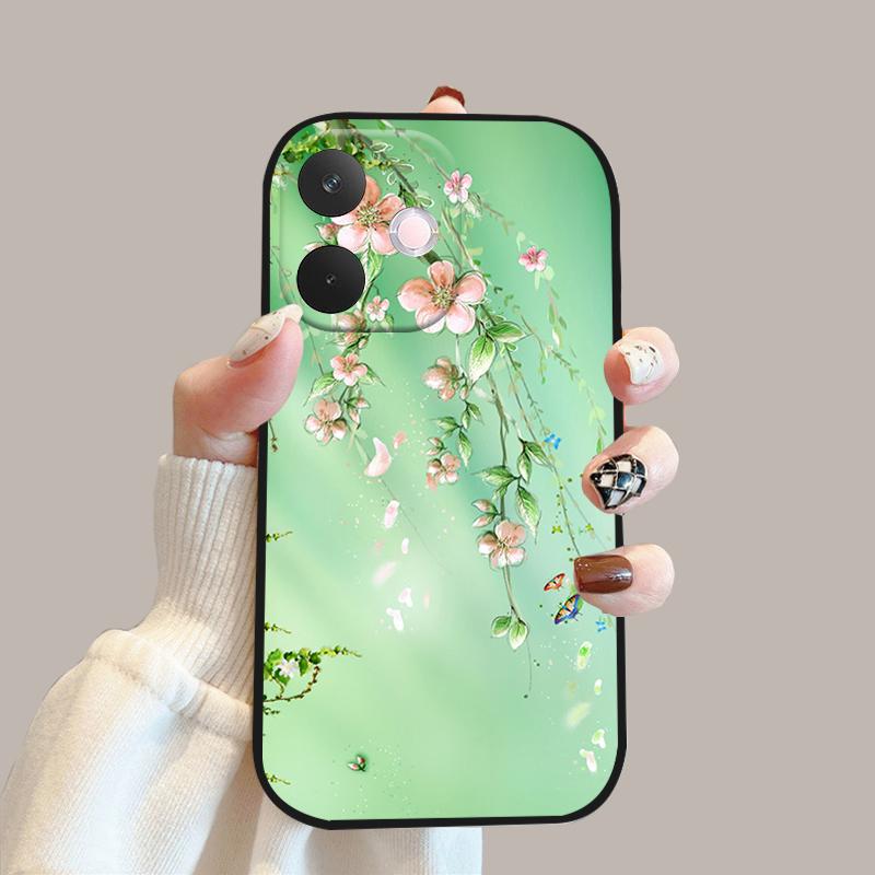 Для Oppo A5 Pro 5G Мягкий чехол Цветы Модный Силиконовый TPU Бампер Чехол для телефона Для Oppo A 5 Pro 5G Милые Защитные Fundas Чехлы