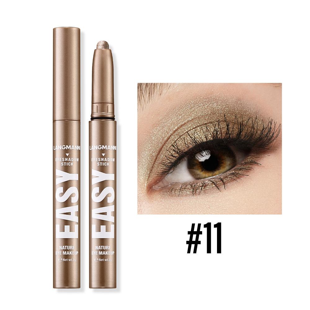 Monochrome Eye Shadow Stick Waterproof Lasting Highgloss Metallic Pearlescent Matte Eyeshadow Lying Silkworm Eyeliner Pen Makeup