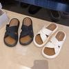 New Platform Slippers Women's Summer Out Wear Versatile Cross Fashion Beach Casual Slippers