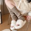 Calf Sock Cover, Pile of Socks, Women's Spring, Autumn and Winter Snow Boots, Knitted Warm White Bare-leg Wonder Leg Cover