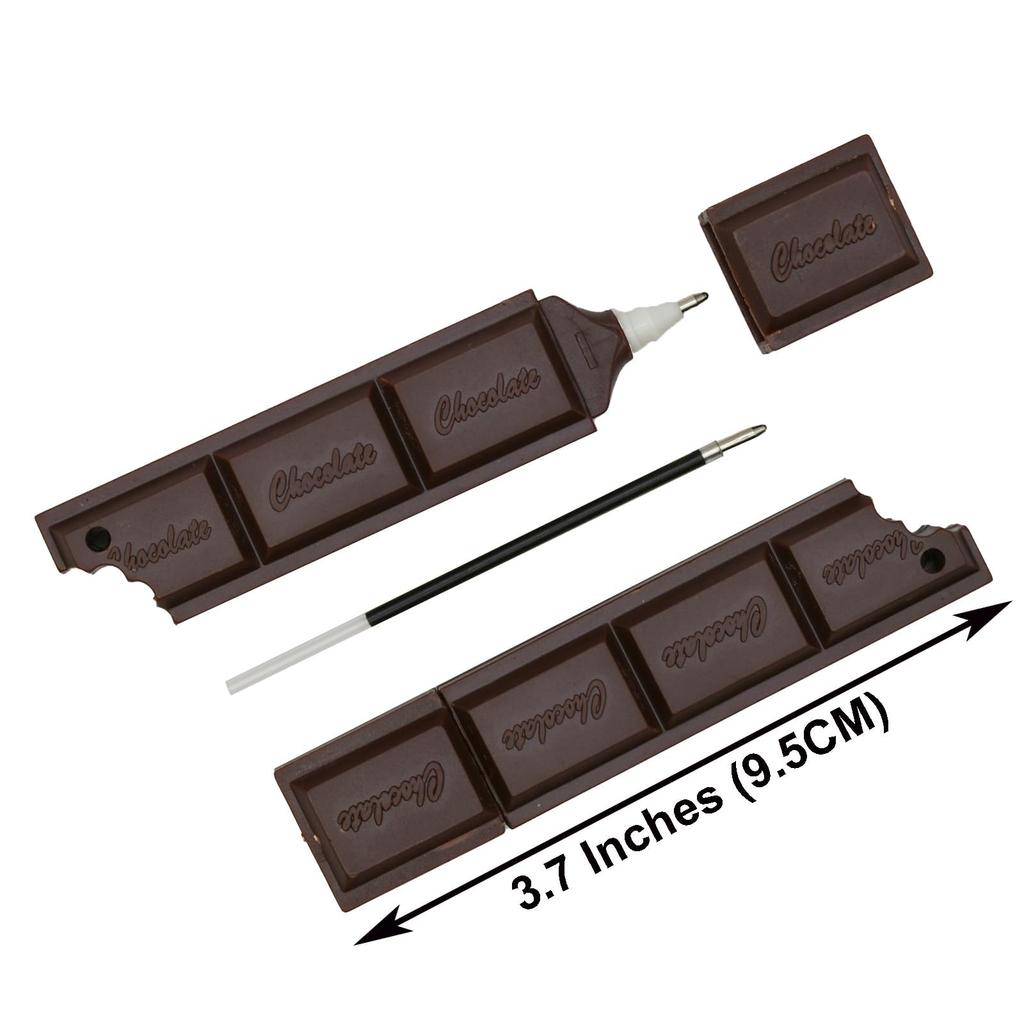 Maydahui Stylish Ballpoint Set of Black Cute and Creative Gel Ballpoint Perfect for and Gift Ideas Chocolate-Shaped Pens, 10, 0.5mm Ink, Pens, School,