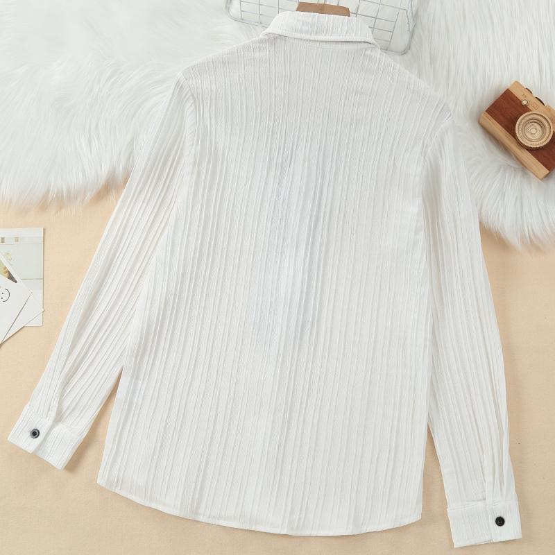 Студенческая форма, рубашка с галстуком, белая рубашка с длинными рукавами для мальчиков, блузка из гофрированной ткани для мальчиков с эластичным галстуком, верх