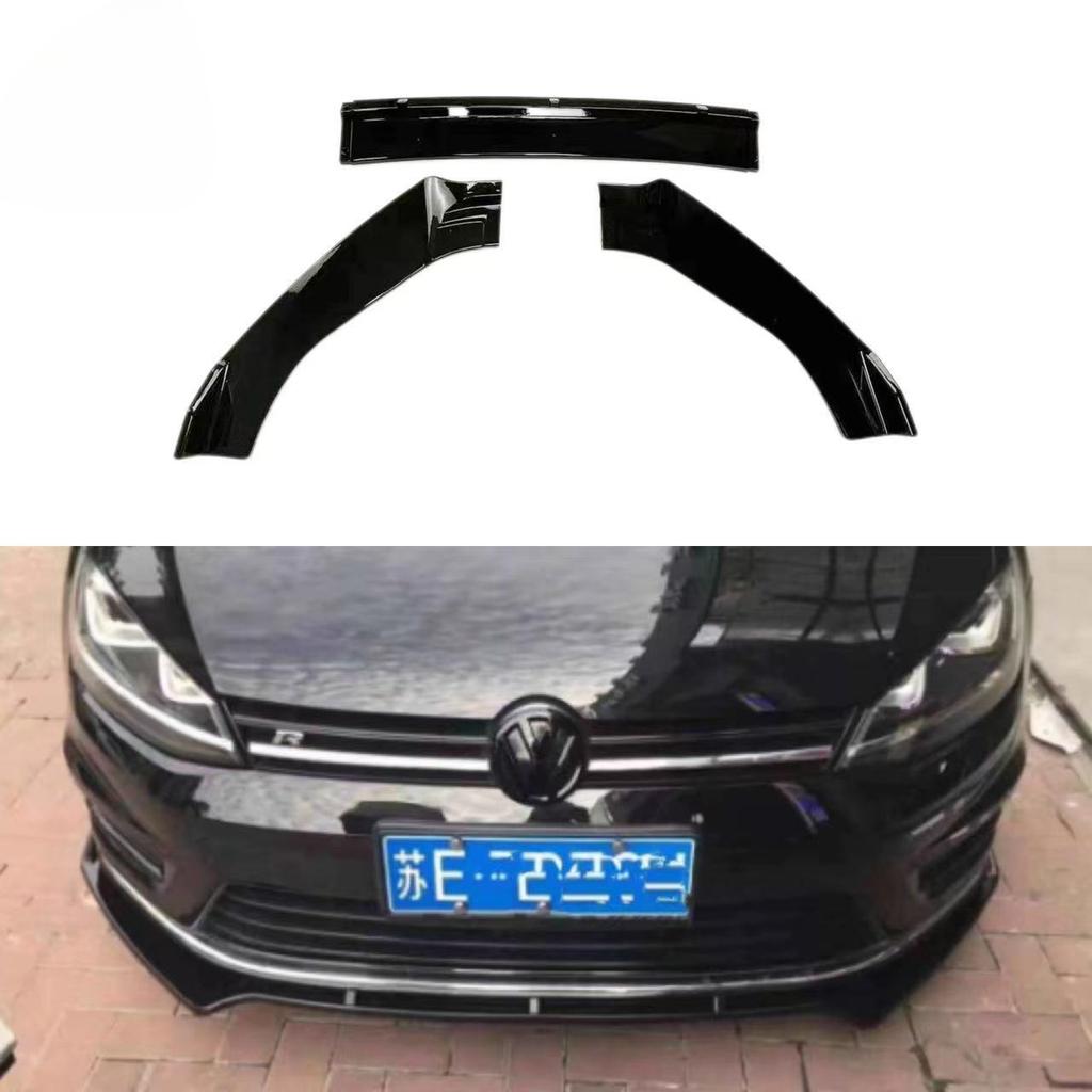 Подходит для Golf 7 7.5 GTI Rline Модифицированный Спортивный Передний Сплиттер Передняя Губа Малый Обвес Балка Бампера Передний Обвес